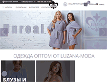 Tablet Screenshot of luzana-moda.com